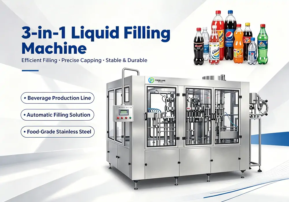 3-in-1 liquid bottling machine